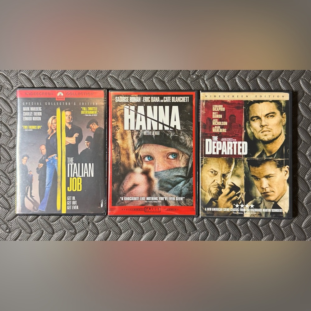 Action Movie DVD Collection: Italian Job, Hanna & The Departed